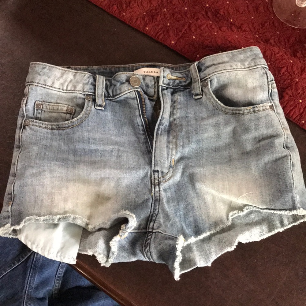 Talula High Waisted Denim Shorts